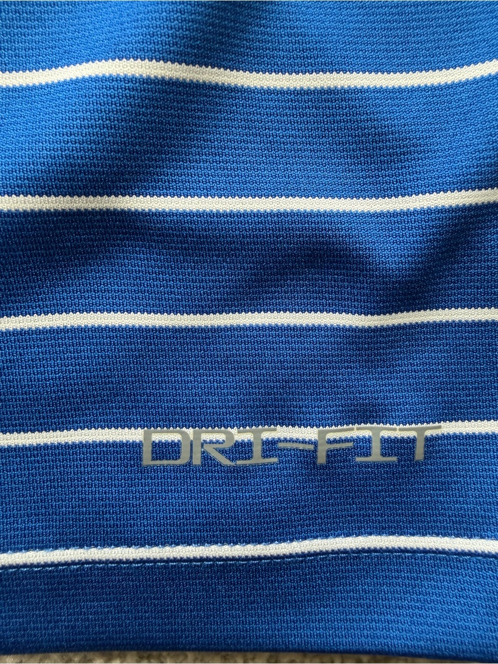 Jordan Dri-FIT Florida Gators Polo Shirt Men's Large Blue Striped Golf NCAA - Picture 7 of 8